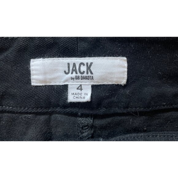 Jack By BB Dakota Black Studded Mini Skirt Size 4 Emo Preppy - Picture 4 of 6